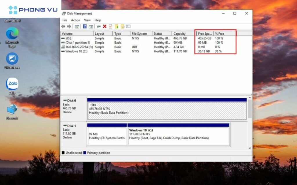 Cách kiểm tra dung lượng trên ổ cứng của máy tính