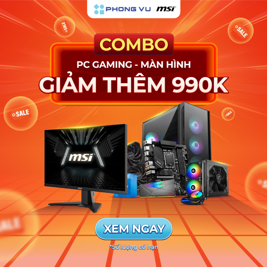 Chương trình mua PC Gaming Phong Vũ giảm ngay 900.000 khi mua kèm màn hình MSI 24.5” G255F hứa hẹn là sự lựa chọn rất hấp dẫn người dùng game thủ