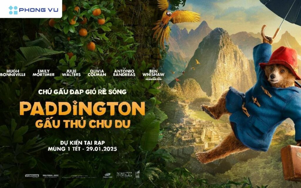 Chú gấu Paddington trong hành trình chu du của mình