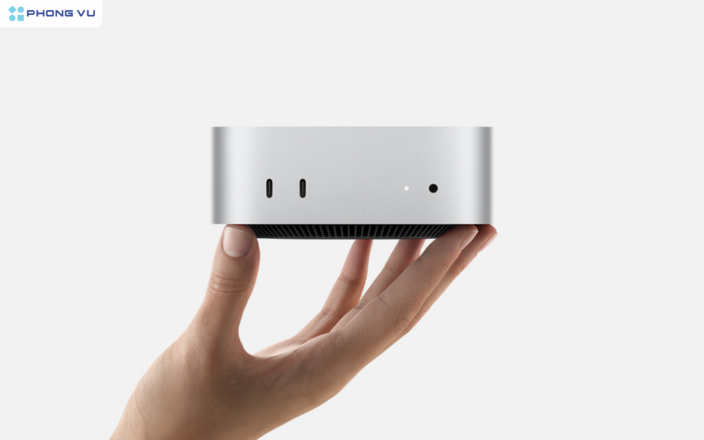 Mac mini M4 năm nay có thiết kế khá nhỏ gọn