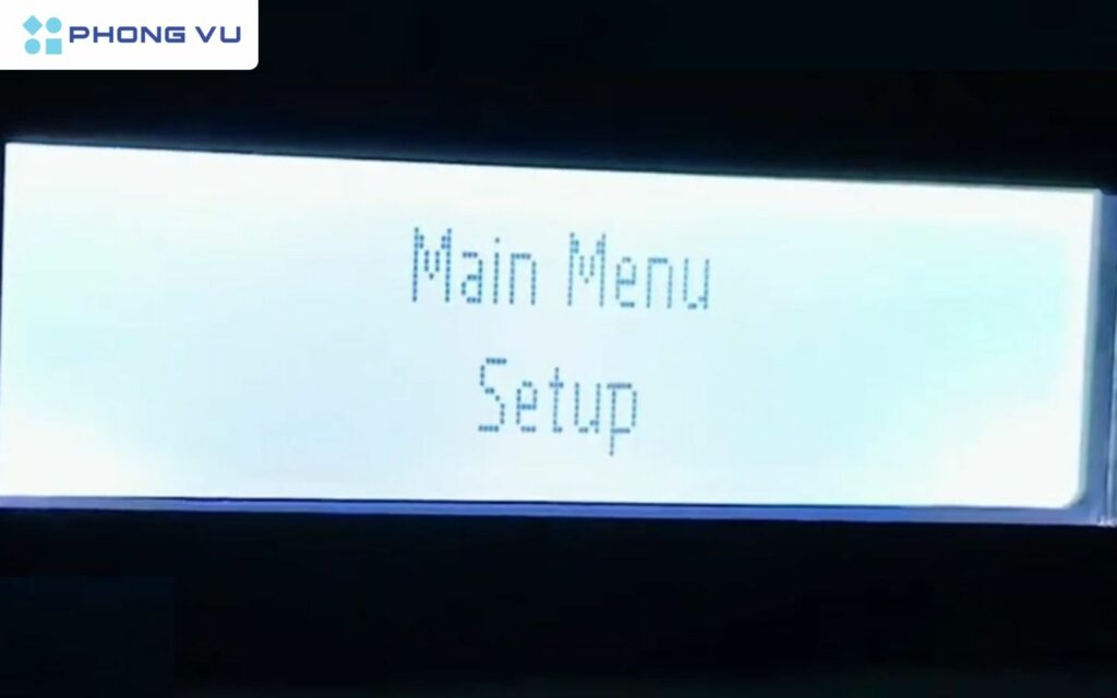 Hướng dẫn chi tiết cách reset máy in HP để sửa lỗi nháy đèn đỏ 3 Truy cập menu dịch vụ trên máy in HP