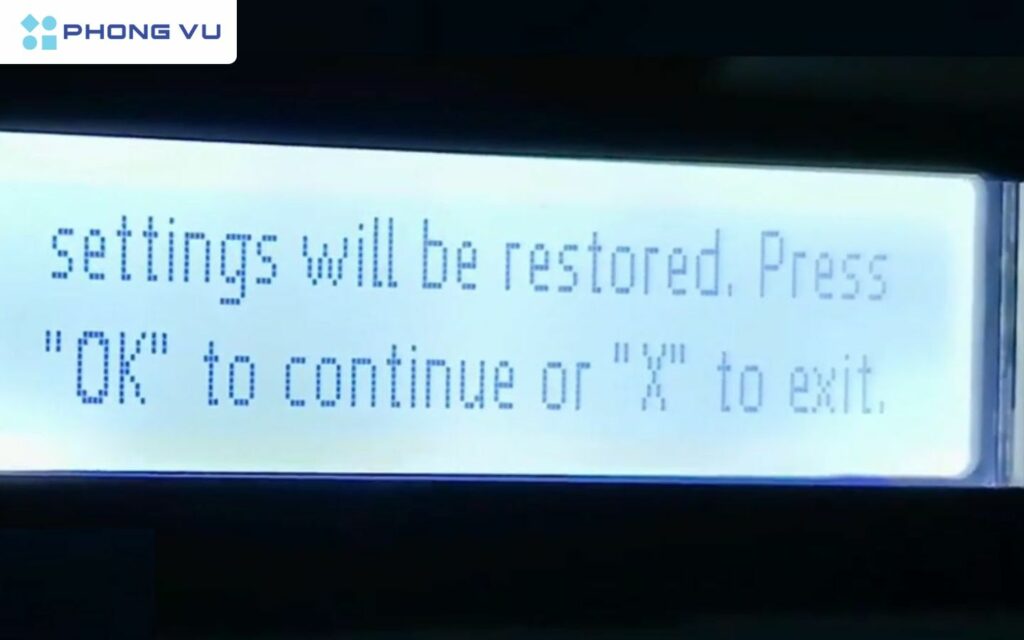 Hướng dẫn chi tiết cách reset máy in HP để sửa lỗi nháy đèn đỏ 7 Bắt đầu quá trình reset