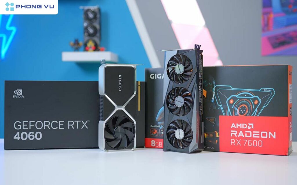 Trong phân khúc card màn hình tầm trung, RTX 4060 từ NVIDIA và RX 7600 từ AMD là hai lựa chọn hàng đầu cho người dùng muốn đầu tư vào hiệu năng gaming và đồ hoạ đỉnh cao.