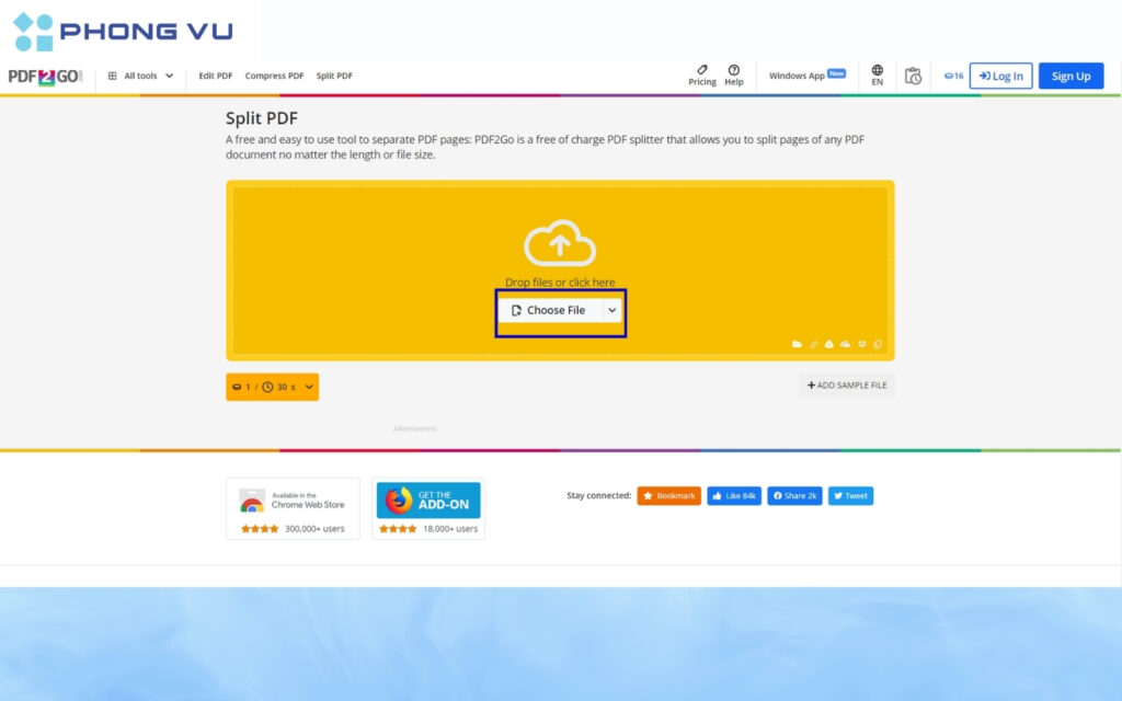 Chọn choose file để tải tệp lên.