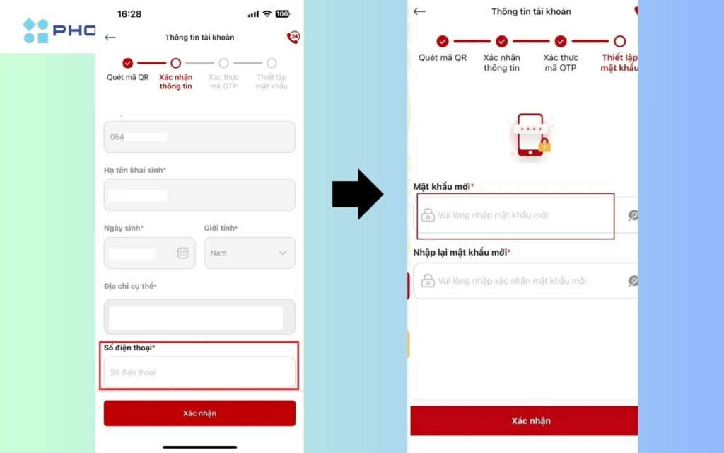 Xác nhận để hoàn thành việc đăng ký