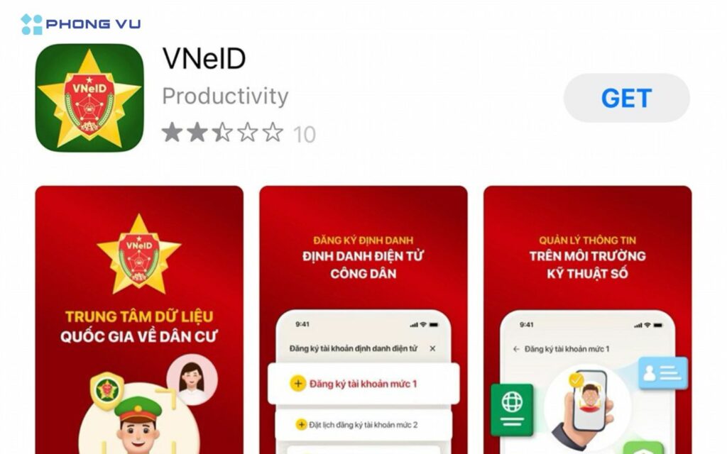 Tải ứng dụng VNeID