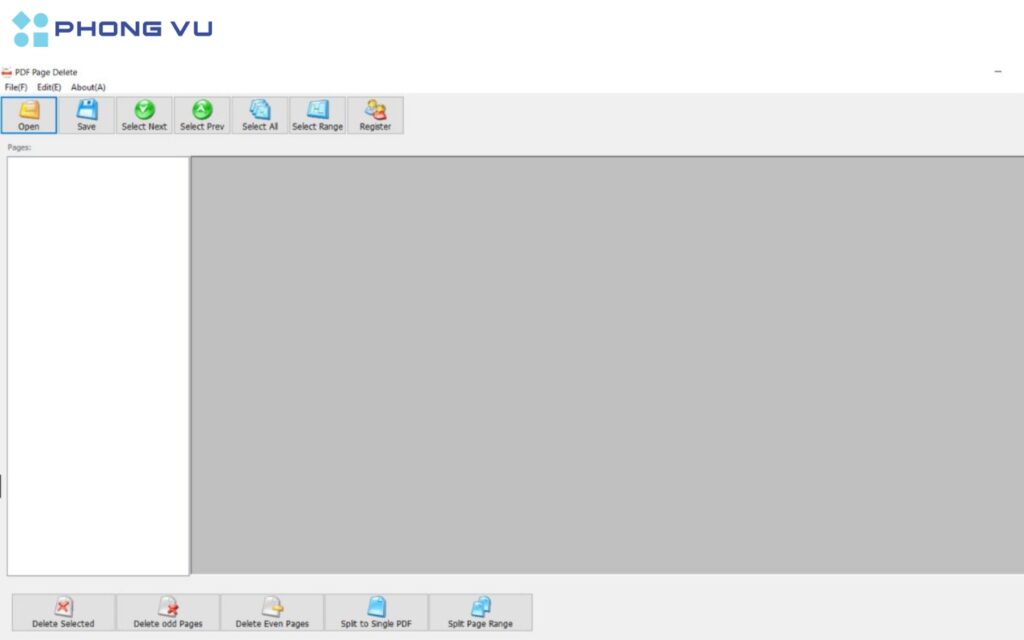 Cài đặt phần mềm PDF Page Delete trên máy tính.