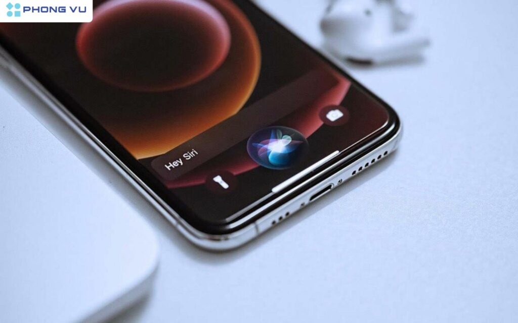 Gọi câu lệnh Hey siri hoặc nhấn nút home trên máy