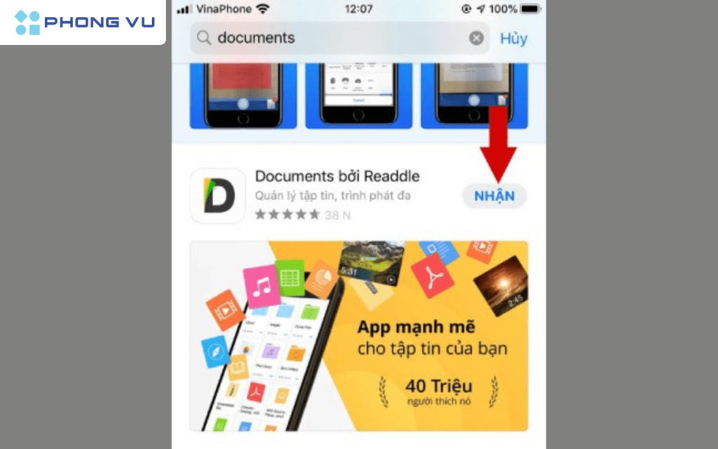 8 Cách cài nhạc chuông cho iPhone không phải ai cũng biết 11 Tải về và mở ứng dụng Documents