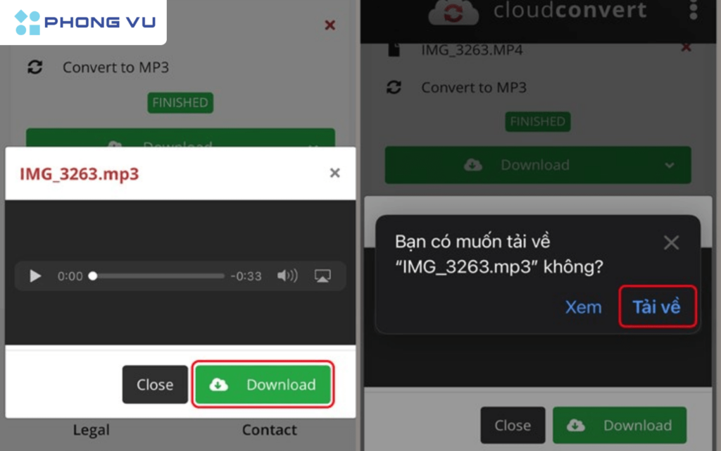 8 Cách cài nhạc chuông cho iPhone không phải ai cũng biết 6 Sau khi hoàn tất tải lên video, nhấn chọn Tải về