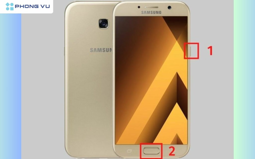 Cách chụp màn hình Samsung với điện thoại có phím Home vật lý