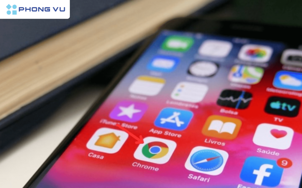 Mở Chrome trên điện thoại iPhone