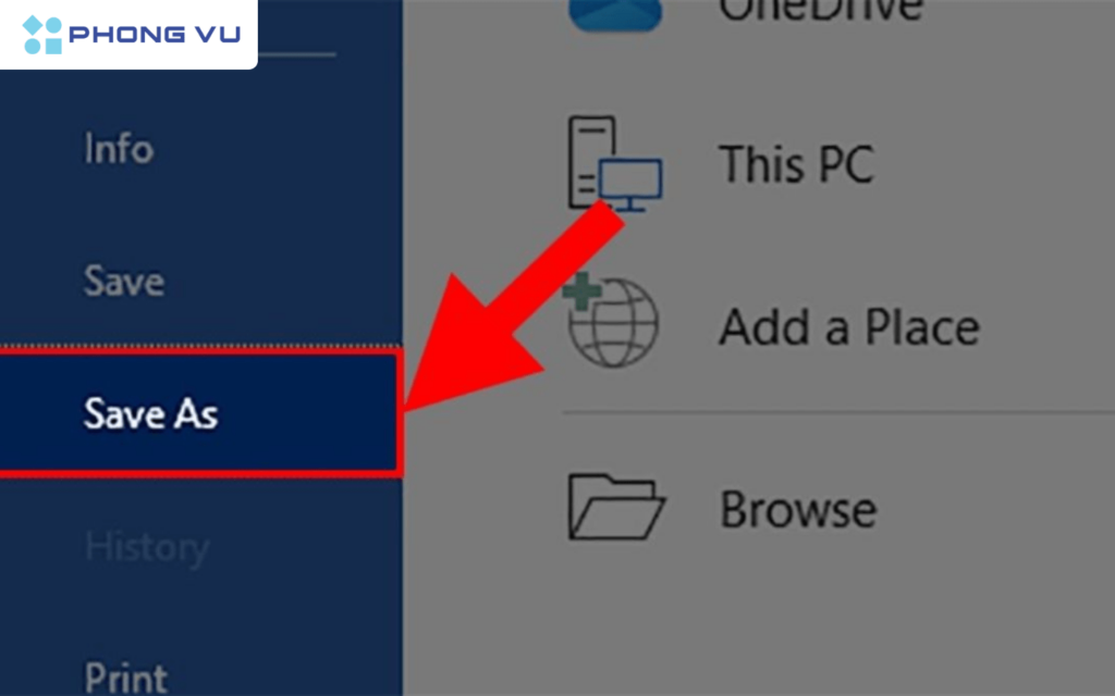 Chi tiết cách lưu file Word trên máy tính, điện thoại cực dễ 6 Nhấn chọn thẻ File để thực hiện cách lưu file vào thư mục trên máy tính > Nhấn chọn Save As