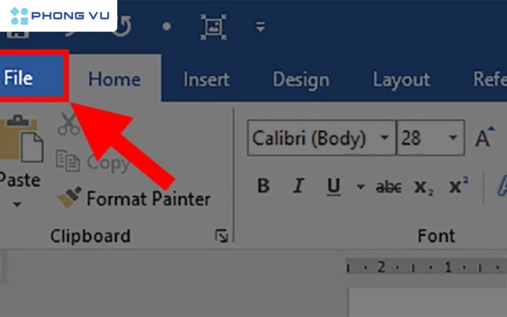 Chi tiết cách lưu file Word trên máy tính, điện thoại cực dễ 10 Mở file Word > Chọn thẻ File > Nhấn vào chọn Open