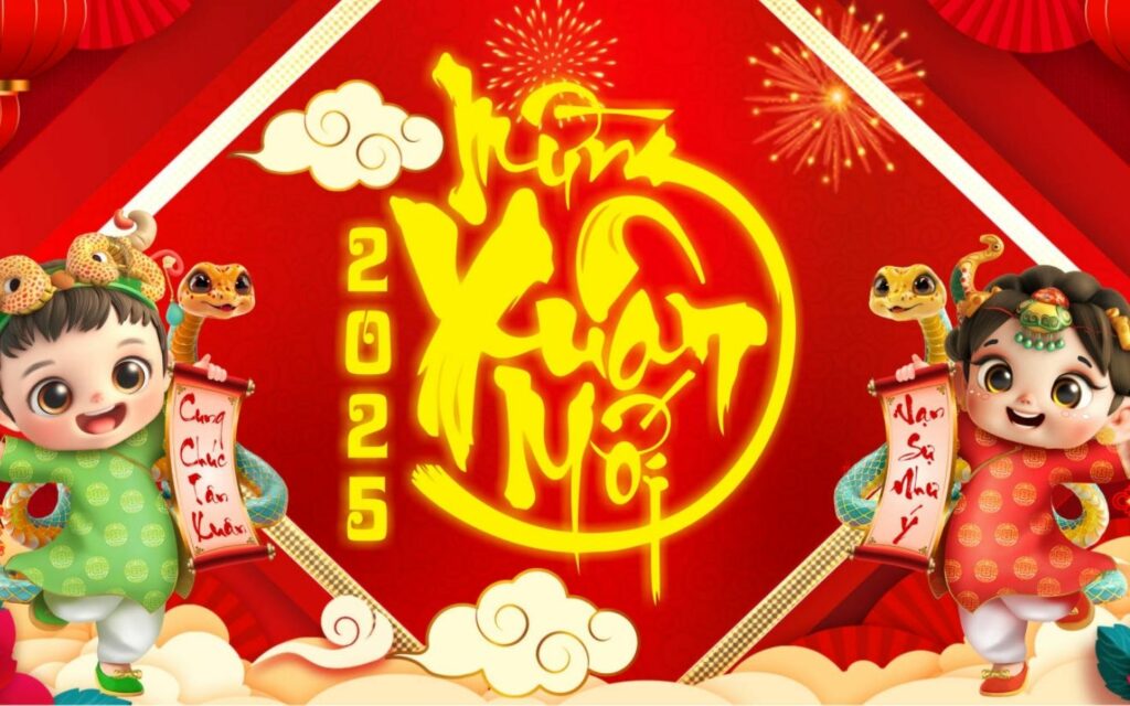 1000+ Background Tết Nguyên Đán 2025 đẹp nhất, miễn phí 51 Background linh vật Tết 2025