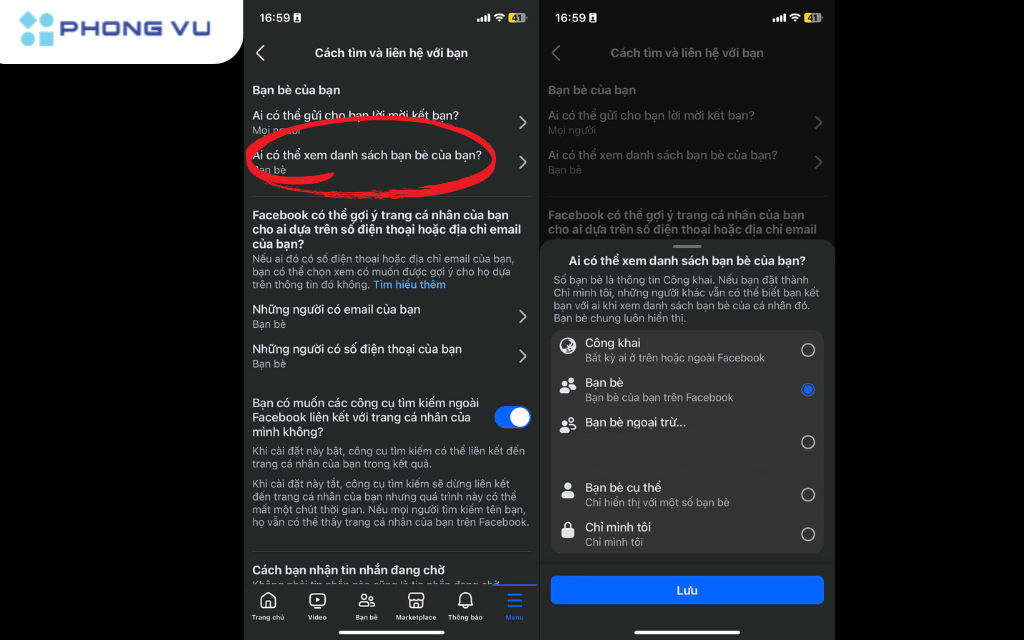 Chọn một trong các tùy chọn cài đặt