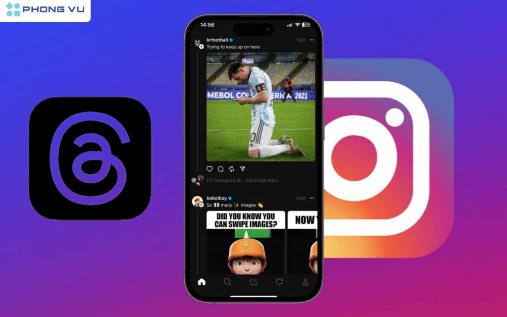 Ứng dụng Threads là nơi chia sẻ cảm xúc