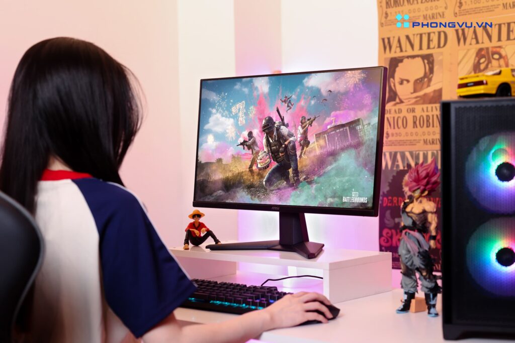 Độ phản 1ms cùng tần số quét lên đến 180Hz cho anh em có thể chiến được hầu hết những con game bắn súng FPS với trải nghiệm tuyệt vời nhất