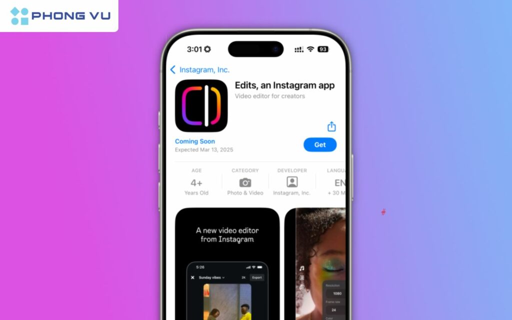 Edits là ứng dụng chỉnh sửa video mới của Meta dành riêng cho các thiết bị di động