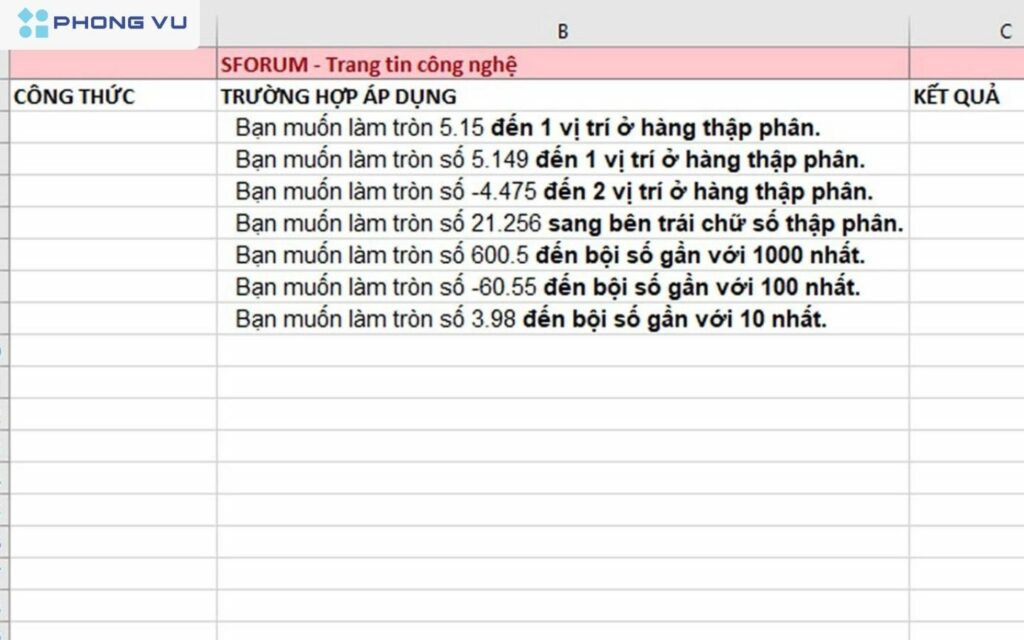 Khi làm việc với lượng dữ liệu khổng lồ, việc làm tròn các giá trị giúp giảm tải cho các công thức phức tạp và tăng tốc độ xử lý.