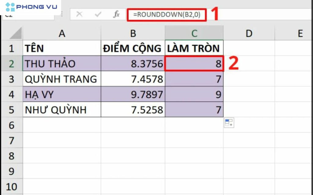 Khi làm việc với dữ liệu trong Excel, việc kết hợp hàm ROUND với các hàm làm tròn khác không chỉ tăng cường độ chính xác mà còn giúp bạn xử lý dữ liệu linh hoạt hơn