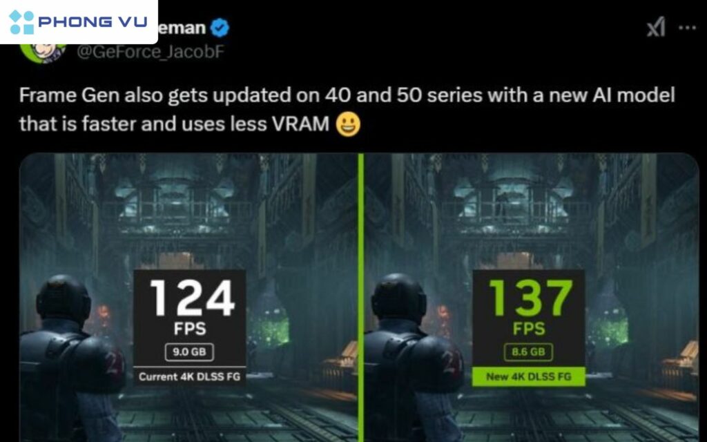 Công nghệ DLSS Frame Generation được nâng cấp