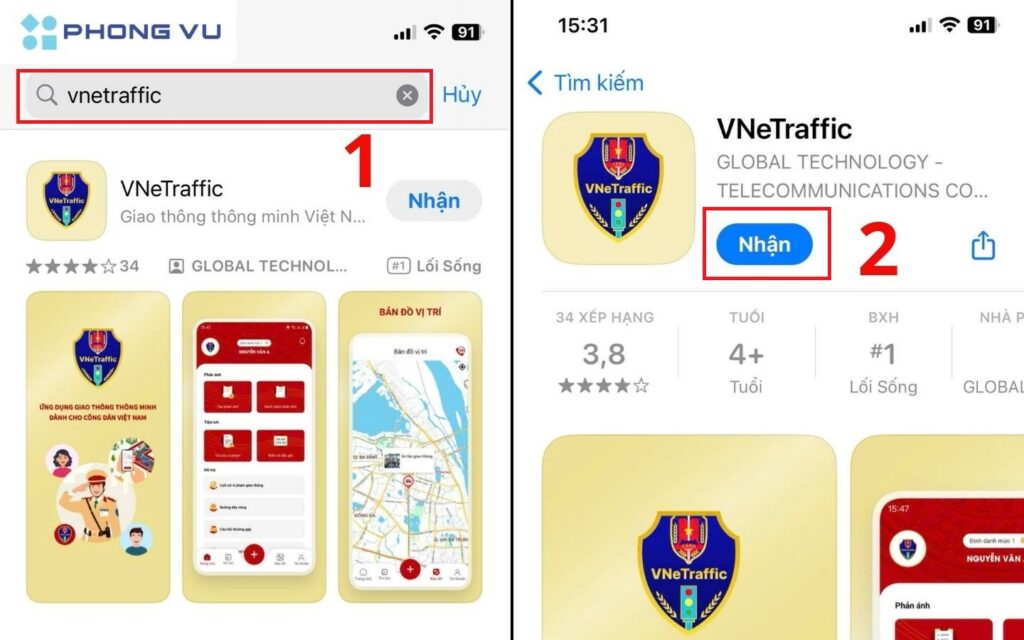 Cách gửi ảnh, gửi clip phản ánh vi phạm giao thông cho công an bằng VNeTraffic từ 1/1/2025 2 Tải VNeTraffic