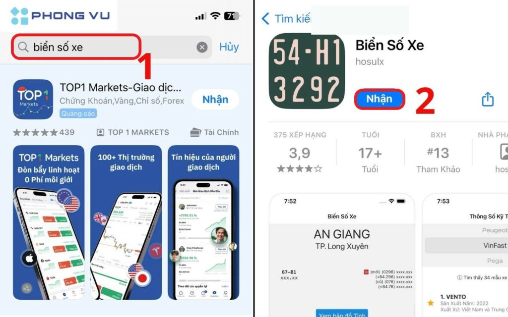 Tải và cài đặt ứng dụng