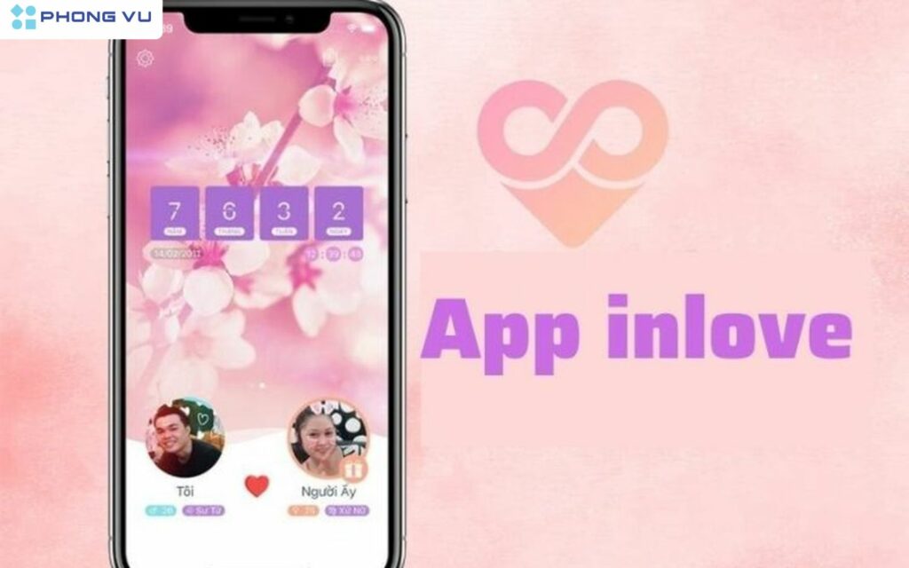 App  đếm ngày yêu cho điện thoại iPhone in love
