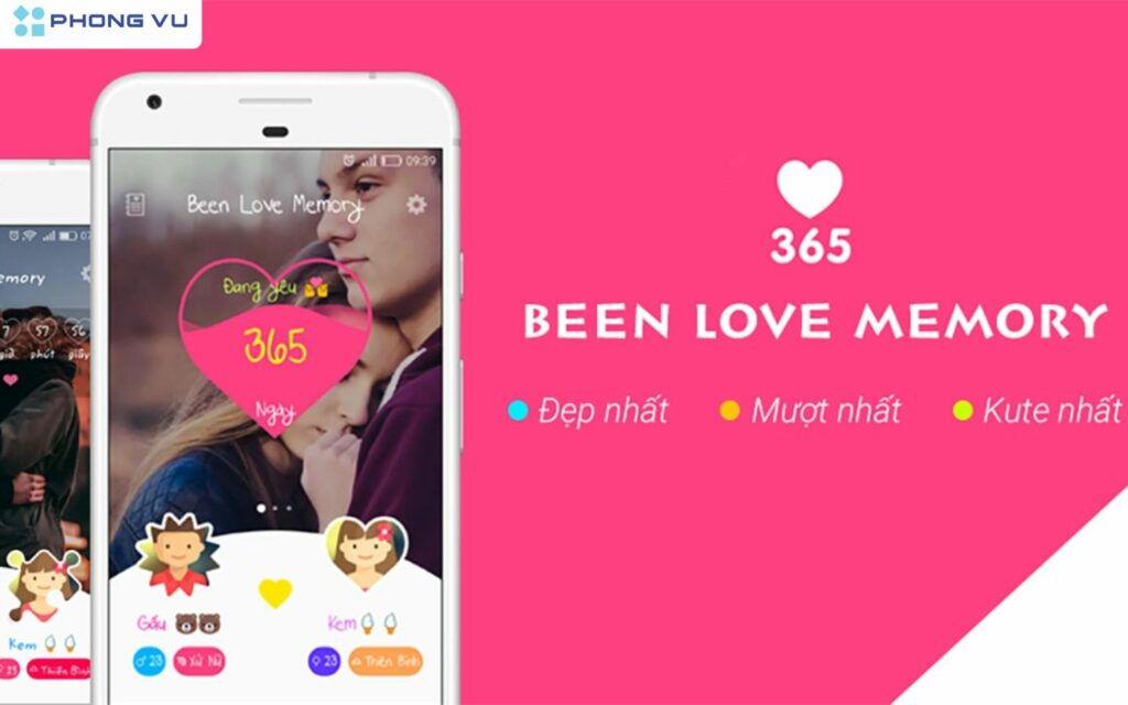 App  đếm ngày yêu cho điện thoại iPhone Relationship Tracker – Been Love Memory
