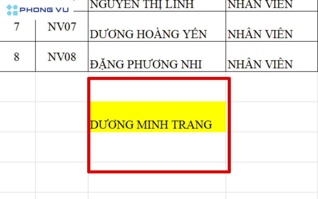 Nhấn Enter và nhận kết quả trả về