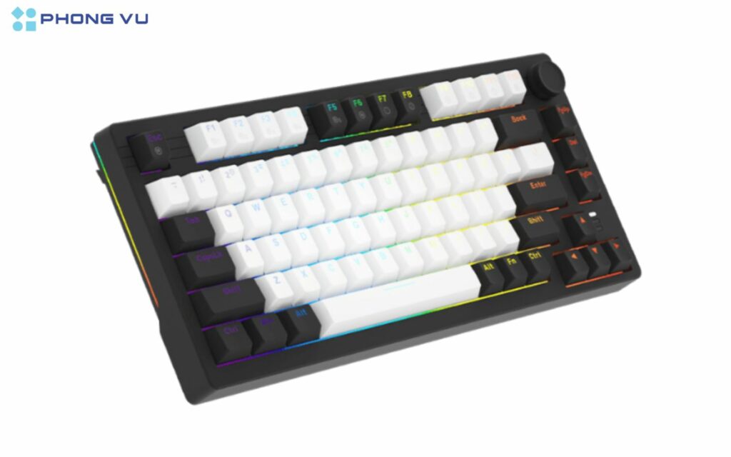 Bàn phím cơ Gaming DAREU EK75 White-black