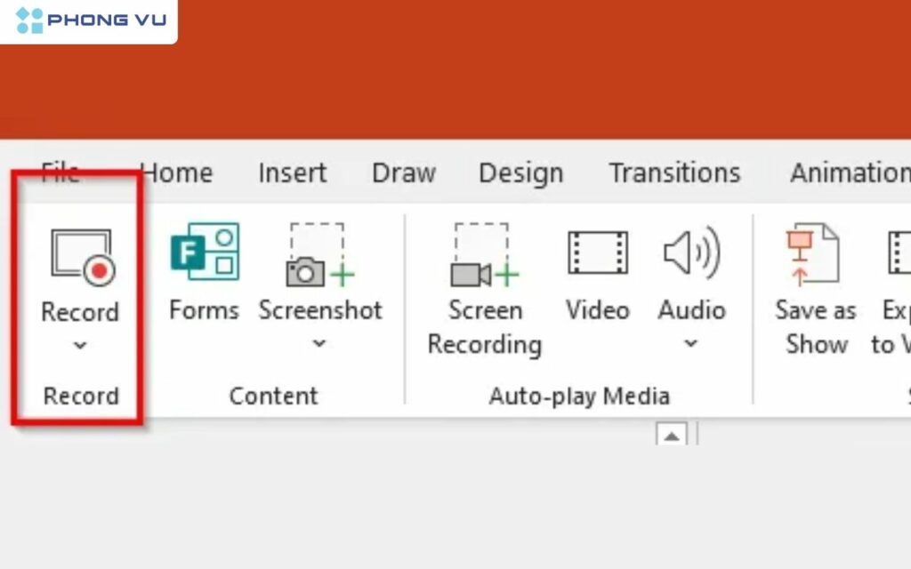 Nếu bạn đã cài đặt Microsoft PowerPoint, bạn có thể sử dụng tính năng quay màn hình tích hợp trong ứng dụng này.
