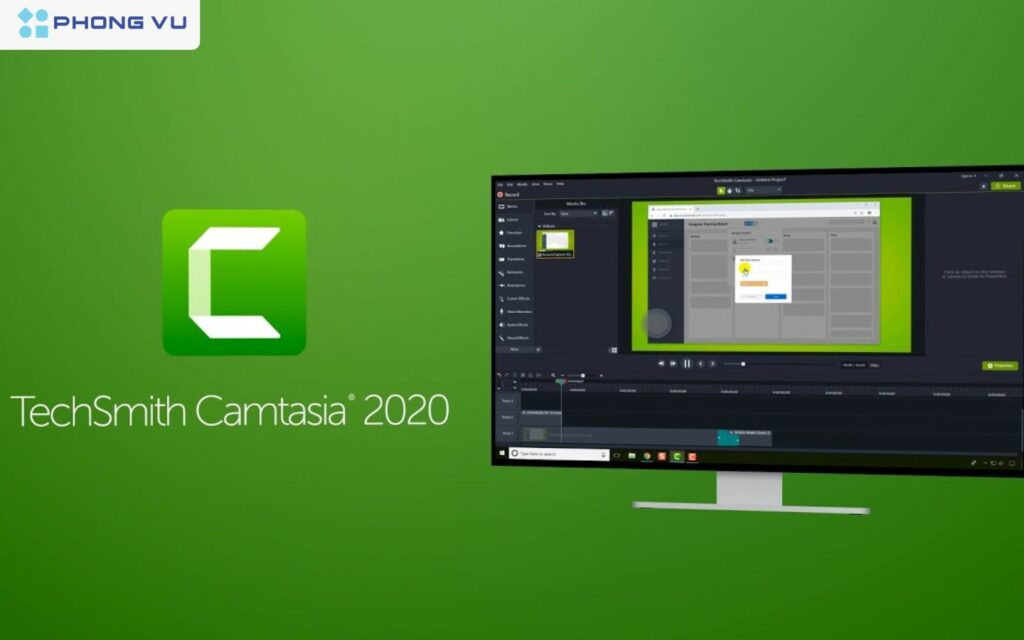 Camtasia là phần mềm quay màn hình kèm theo công cụ chỉnh sửa video chuyên nghiệp, phù hợp với người dùng cần tạo video hướng dẫn hoặc bài giảng.