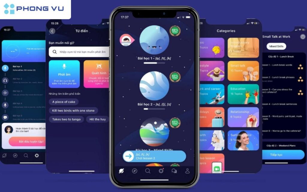 ELSA Speak – Ứng dụng AI luyện phát âm tiếng Anh.