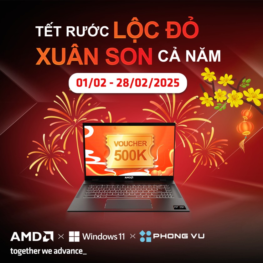 Chương trình khuyến mãi khi mua laptop AMD 5000 series trở lên