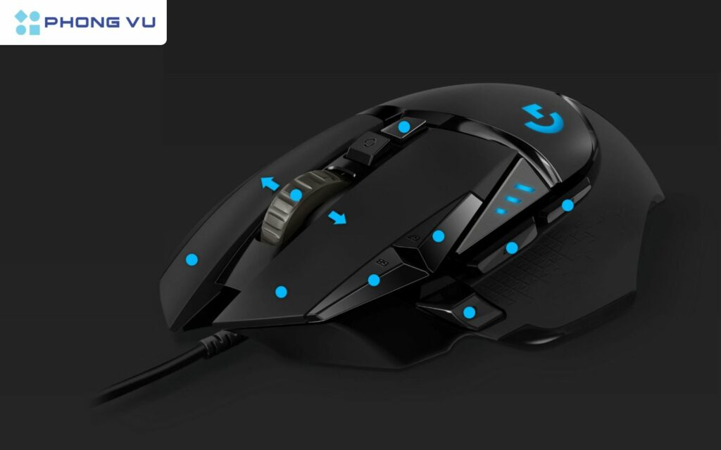 Logitech G502 HERO xử lý tốc độ khung hình nhanh