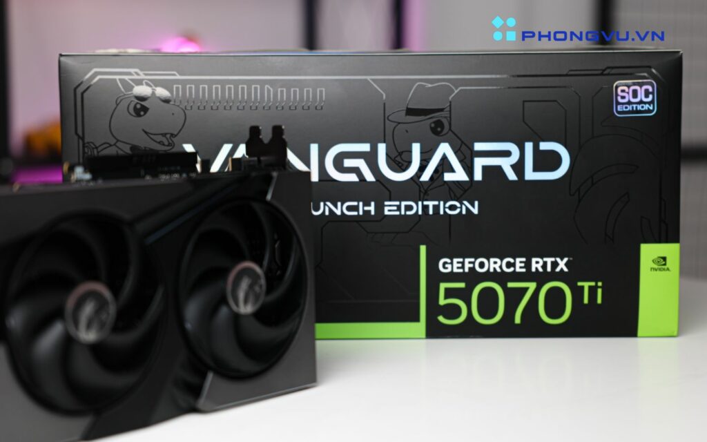 MSI đã đầu tư kỹ lưỡng vào thiết kế của RTX 5070 Ti 16G VANGUARD SOC