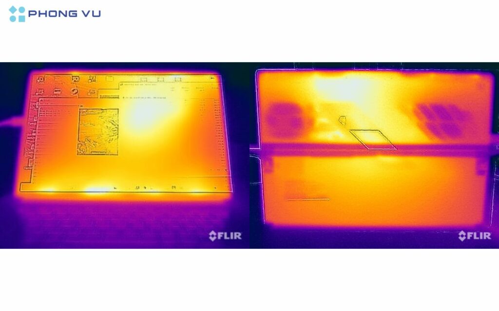 Asus ROG Flow Z13 (GZ302EA) sử dụng hệ thống tản nhiệt buồng hơi (vapor chamber) và hai quạt giúp tản nhiệt hiệu quả