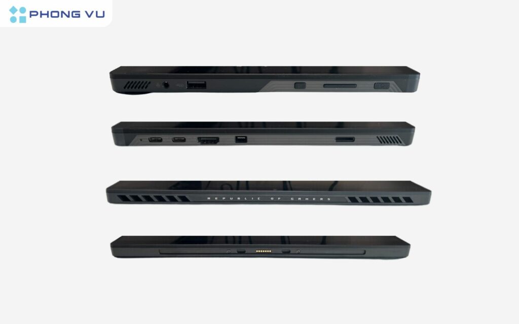 Về cổng kết nối thì ROG Flow Z13 (GZ302EA) được trang bị đầy đủ các cổng kết nối hiện đại