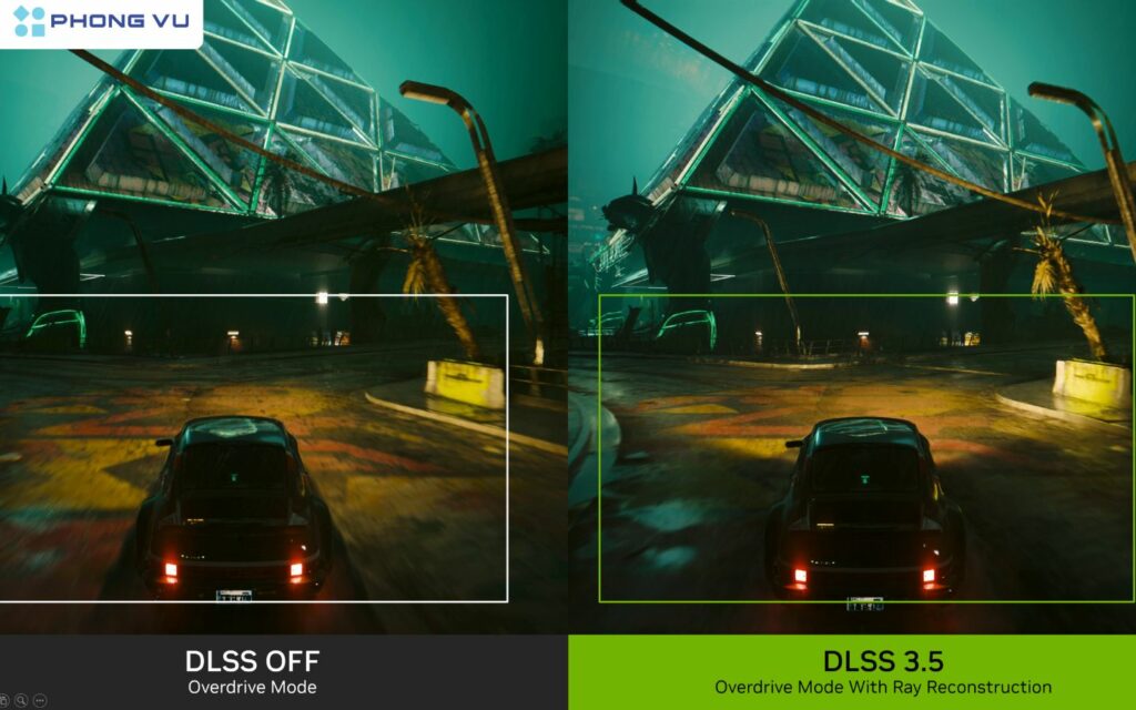 DLSS 4 là gì - Có các tính năng gì và có trên các series nào? 2 DLSS 4 mang đến tính năng Ray Reconstruction, giúp thay thế các kỹ thuật giảm nhiễu truyền thống bằng mô hình AI tiên tiến