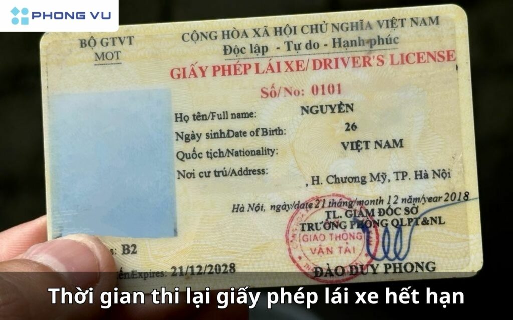 Giấy phép lái xe hết hạn bao lâu thì cần phải thi lại