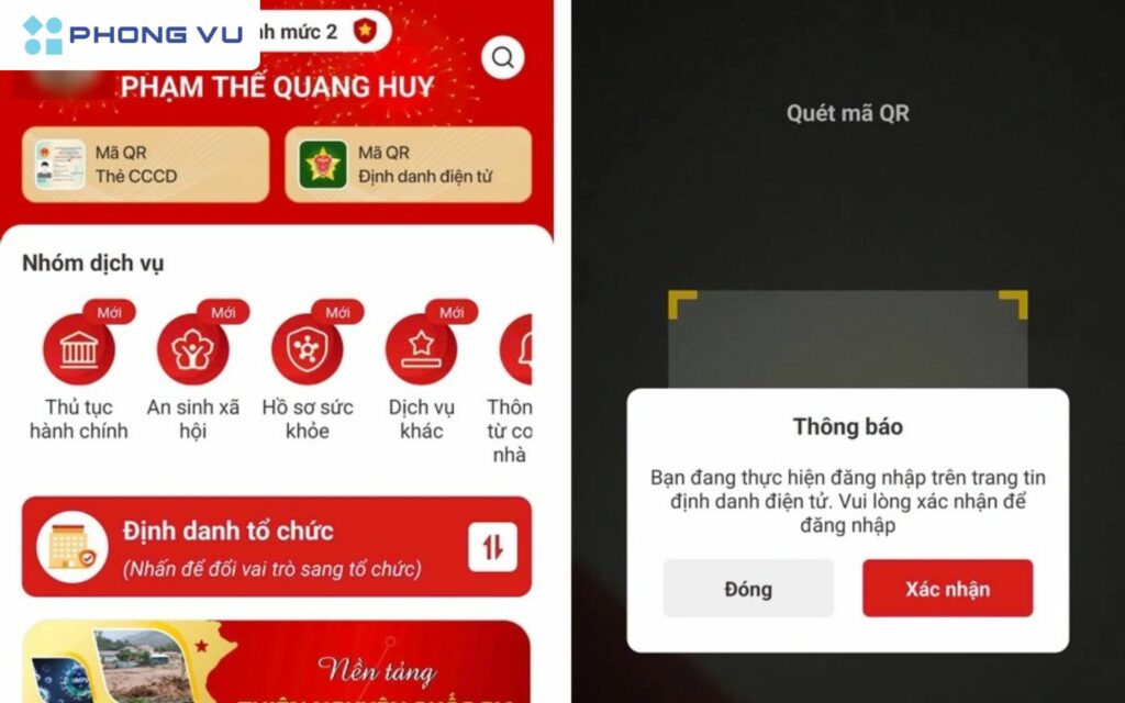 Kích hoạt ứng dụng VNeID trên smartphone