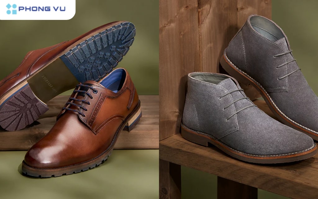 Một đôi giày thể thao hoặc giày da chất lượng cao sẽ giúp bạn trai thoải mái hơn trong mọi hoạt động