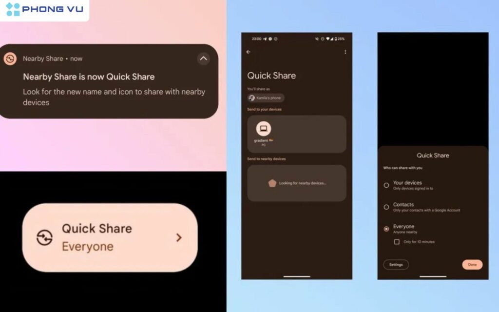 Google Quick Share hiện được rất nhiều người dùng ưa chuộng sử dụng