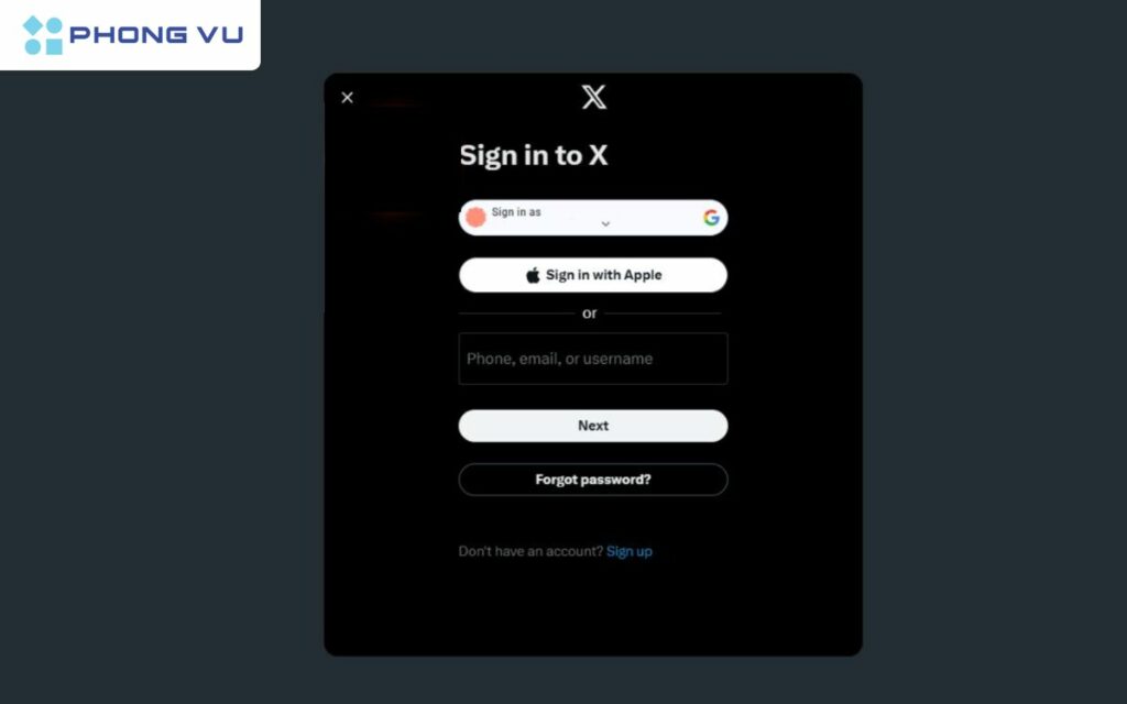 Chọn phương thức đăng ký