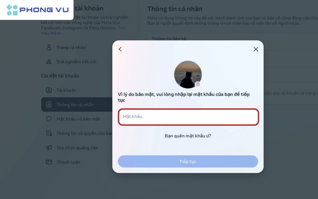 Nhập mật khẩu xóa