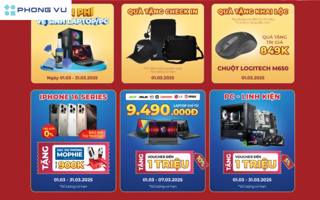 Khuyến mãi đặc biệt – Giảm giá mạnh hàng loạt sản phẩm