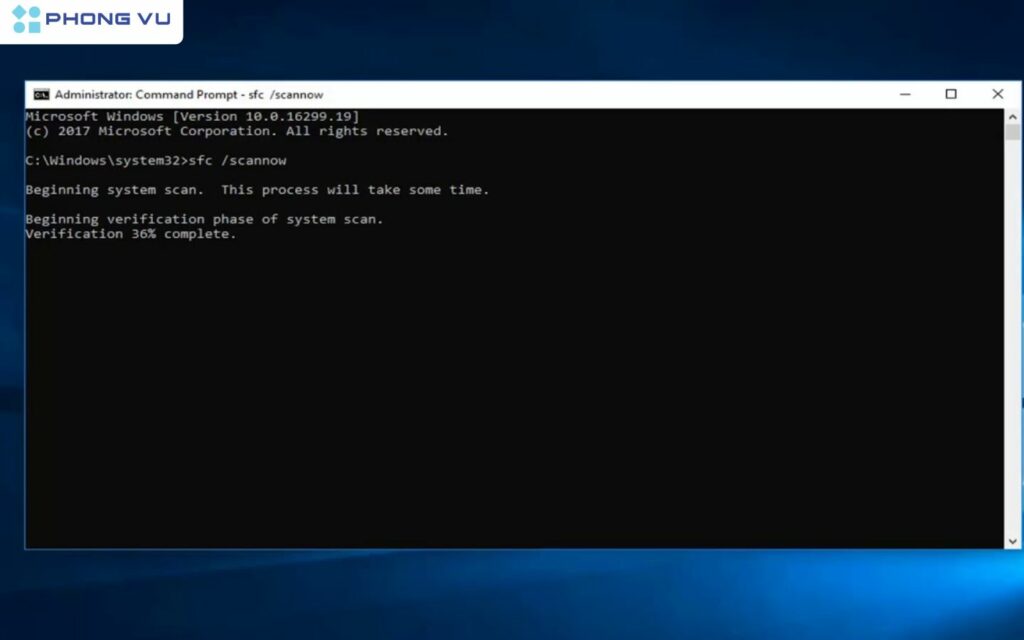 12 Cách khắc phục, sửa lỗi 0x80070643 trên Windows 10 siêu dễ 5 Chạy công cụ SFC để sửa file hệ thống