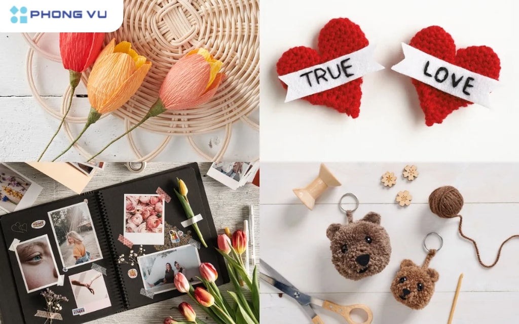 Những món đồ handmade do chính tay bạn làm sẽ thể hiện được sự chân thành và tình cảm đặc biệt của bạn dành cho nàng